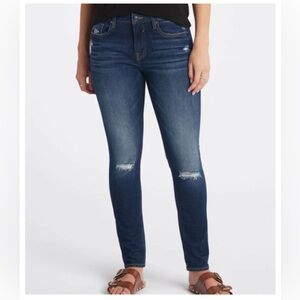 VIGOSS Thompson Tomboy Deconstructed Jeans - Navy Denim -Size 12